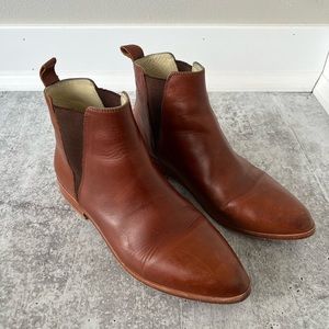 Nisolo Brown Leather Chelsea Boots - Size 8